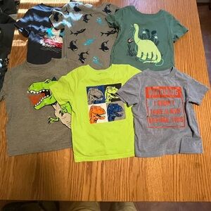 Lot of 6 Boys Toddler 2T Short Sleeve T- Shirts- Cat &Jack - Granimals